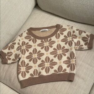 Brown Floral Women's Sweater 🤎